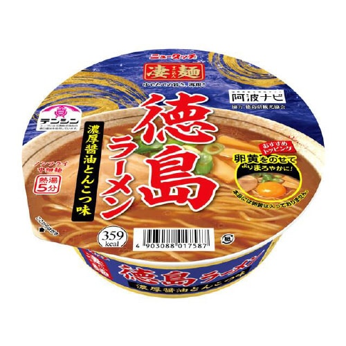 凄麺 徳島濃厚醤油とんこつ カップ 110gx12