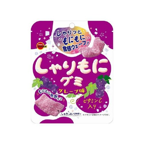 ブルボン しゃりもにグミ グレープ味 57gx10