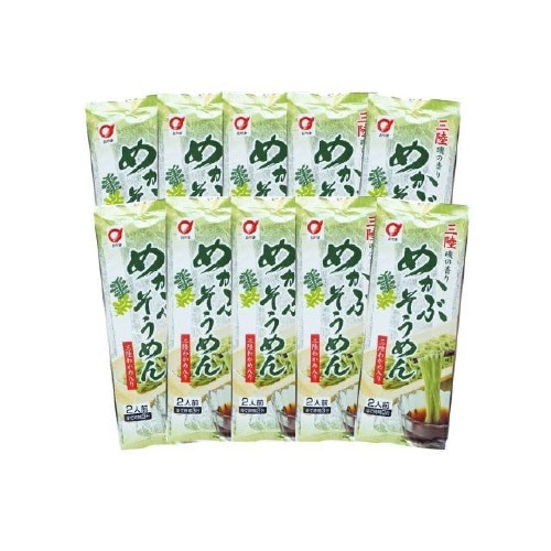 小山製麺 三陸めかぶそうめん 200gx20