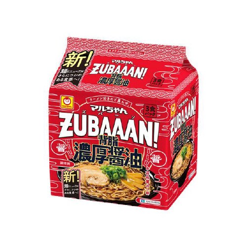 ZUBAAAN 背脂濃厚醤油3食125gx3x9