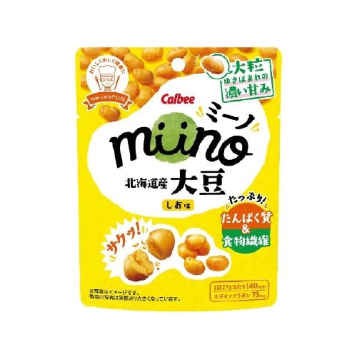 カルビー miino大豆しお味 27g x12