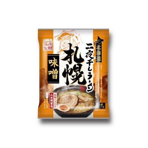 北海道二夜干しラーメン札幌味噌 108g x20