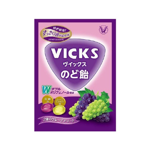 ヴイックスのど飴2種のグレープアソート 70gx6