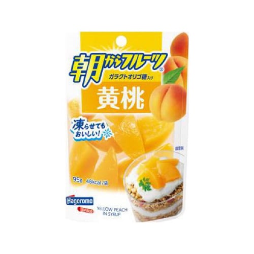 はごろも 朝からフルーツ 黄桃 パウチ 95gx6