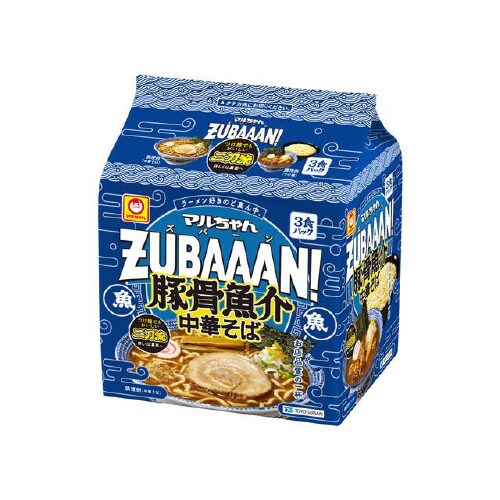 ズバーン豚骨魚介中華そば3食P 348gx9