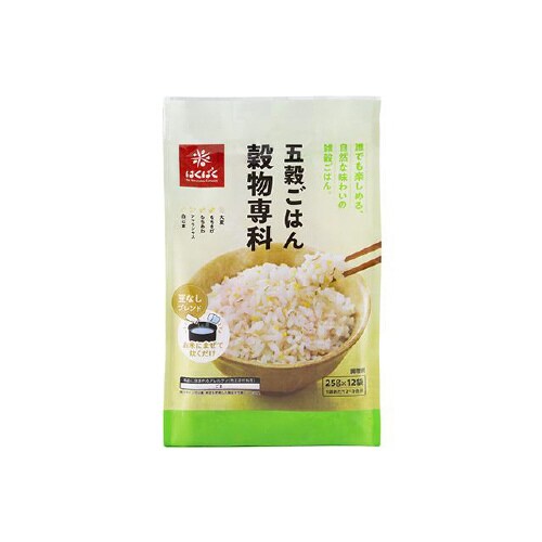 はくばく 穀物専科 五穀 25gX12x6