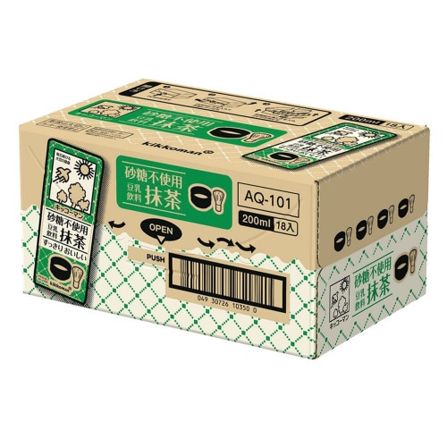 キッコーマンソイ 砂糖不使用 豆乳飲料抹茶18本