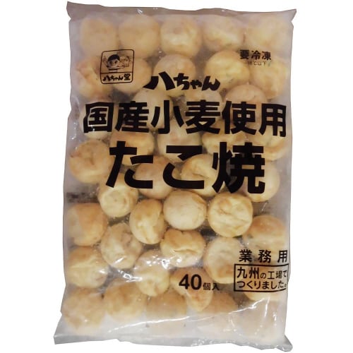 【冷凍】八ちゃん堂 国産小麦使用 たこ焼40個6袋