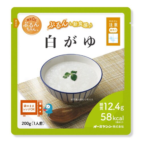 オーミケンシ 糖質0gぷるんちゃん 白がゆ48袋