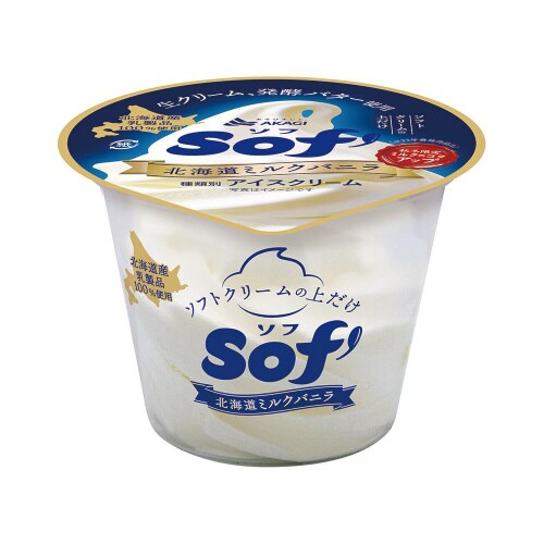 【冷凍】赤城乳業 ソフ 北海道ミルクバニラ24個