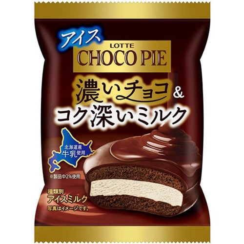 【冷凍】ロッテ チョコパイアイス濃いチョコ24個