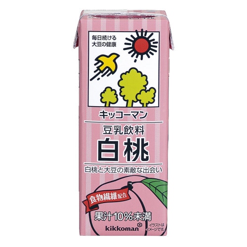 キッコーマンソイ 豆乳飲料 白桃200ml18本