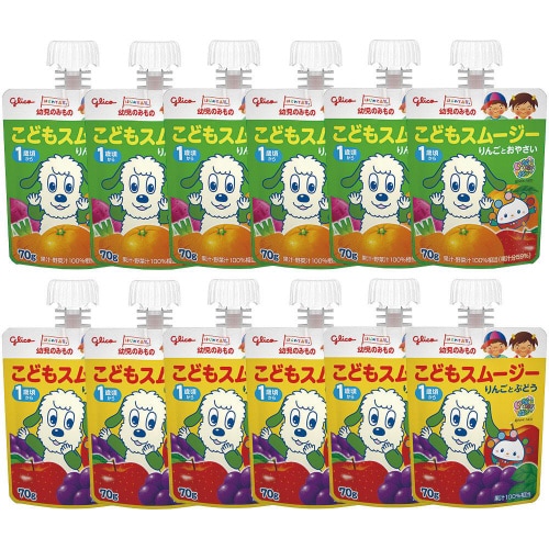 江崎グリコ 幼児のみものこどもスムージー2種各6本