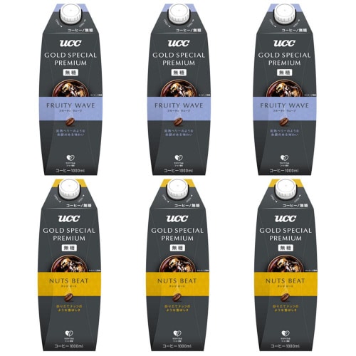 【冷蔵】UCCプレミアムアイスコーヒー 2種各3本