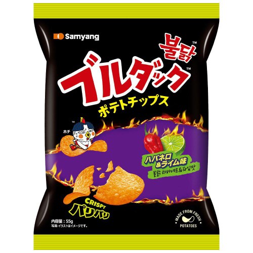 三養 ブルダックポテトチップスハバネロライム20袋