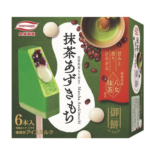 【冷凍】丸永製菓 御餅抹茶あずきもちマルチ6本8箱