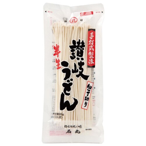 石丸製麺 半生讃岐うどん 包丁切り 300g×6個