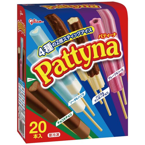 【冷凍】江崎グリコ パティーナ20本8個