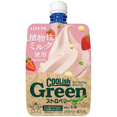 【アイス】ロッテクーリッシュグリーンストロベリ24