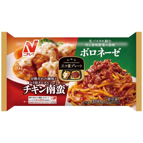 【冷凍】ニチレイ三ツ星チキン南蛮&ボロネーゼ12個
