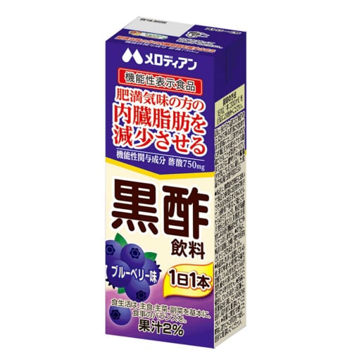 メロディアン黒酢飲料ブルーベリー味24本
