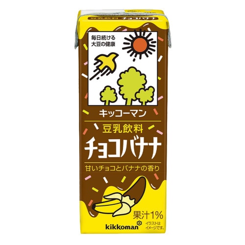 キッコーマン豆乳飲料チョコバナナ200ml18本