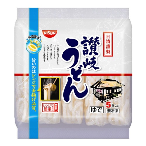 【冷凍】日清 謹製讃岐うどん 180g×5食×8個
