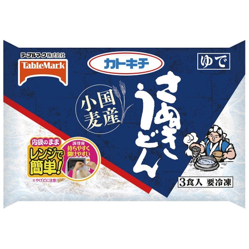 【冷凍】TM 国産小麦さぬきうどん3食入12袋