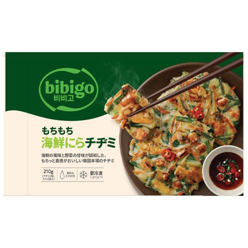 【冷凍】ビビゴ もちもち海鮮にらチヂミ16袋