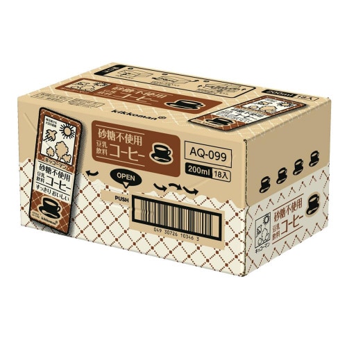 キッコーマンソイ 砂糖不使用豆乳飲料コーヒー18本