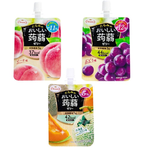 たらみ おいしい蒟蒻ゼリー 150g 3種X6個