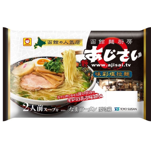 【冷蔵】東洋水産函館麺厨房あじさい味彩塩拉麺10袋
