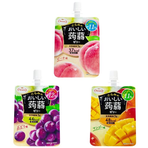 たらみ おいしい蒟蒻ゼリー 150g 人気3種X6