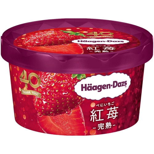 【冷凍】ハーゲンダッツ ミニカップ 紅苺 12個