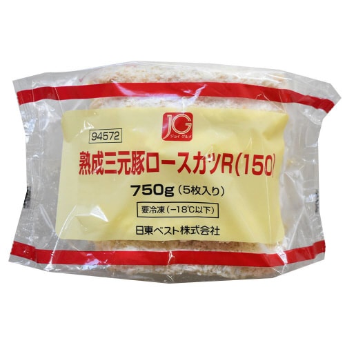 【冷凍】日東ベスト JG熟成三元豚ロースカツR4個