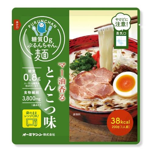 オーミケンシ糖質0gぷるんちゃん麺とんこつ味48袋