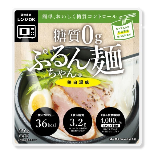 オーミケンシ 糖質0gぷるんちゃん麺鶏白湯味48袋