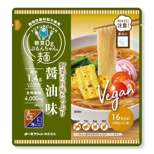 オーミケンシ 糖質0gぷるんちゃん麺 醤油味48袋