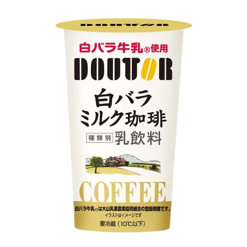 【冷蔵】大山乳業ドトー白バラミルク珈琲12本