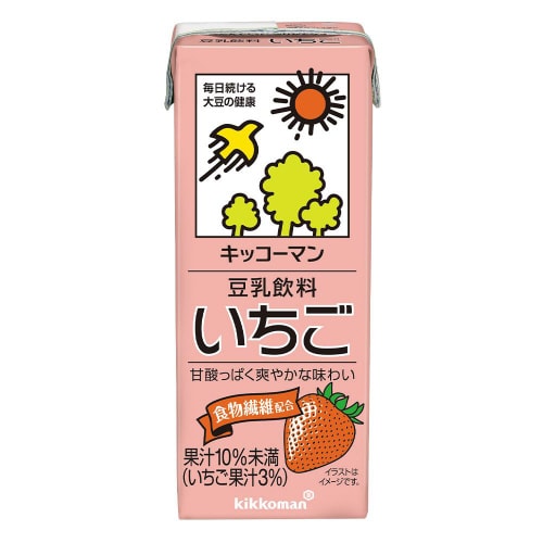 キッコーマンソイ 豆乳飲料 いちご200ml18本