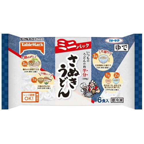【冷凍】TM ミニパックさぬきうどん6食12袋
