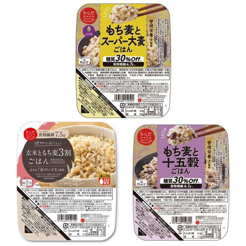 管理栄養士監修ご飯パック食べ比べ 3種計18個