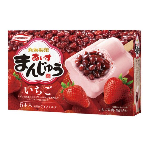 【冷凍】丸永製菓 あいすまんじゅういちごマルチ6箱