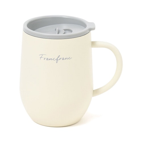 フタ付き ステンレスサーモマグ ホワイト×4