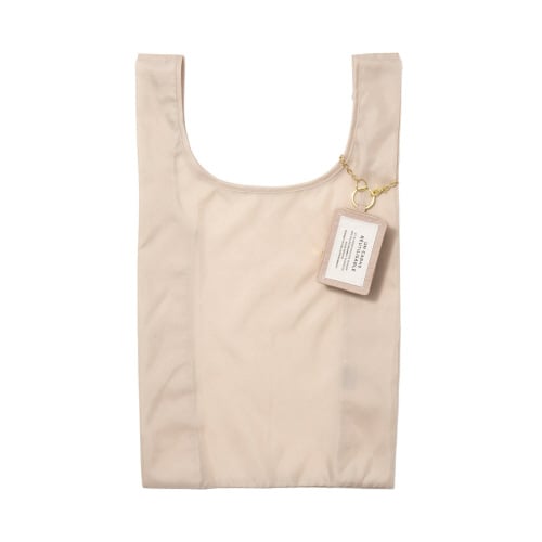 バッグチャームエコバッグタイポ ライトベージュ×6