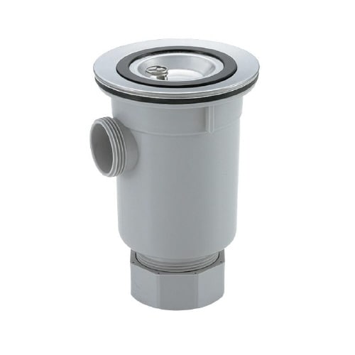 樹脂製小型ゴミ収納器付防臭排水トラップ