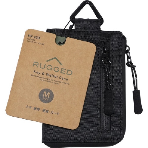 車内用品 RUGGED マルチキーケースM BK