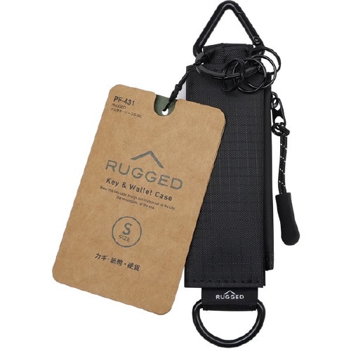 車内用品 RUGGED マルチキーケースS BK