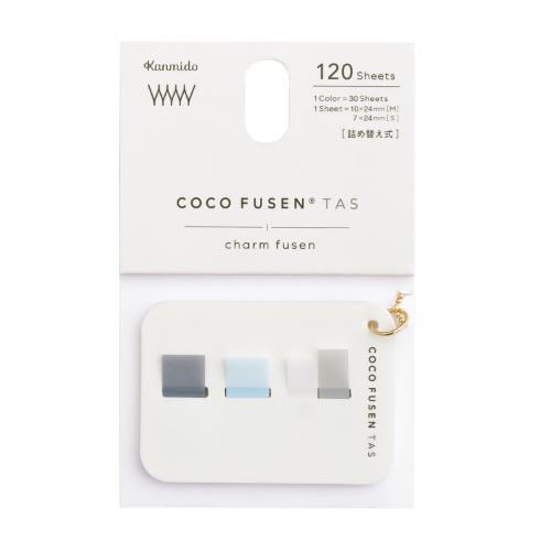 カンミ堂 チャームふせん スクエア ホワイトグレー