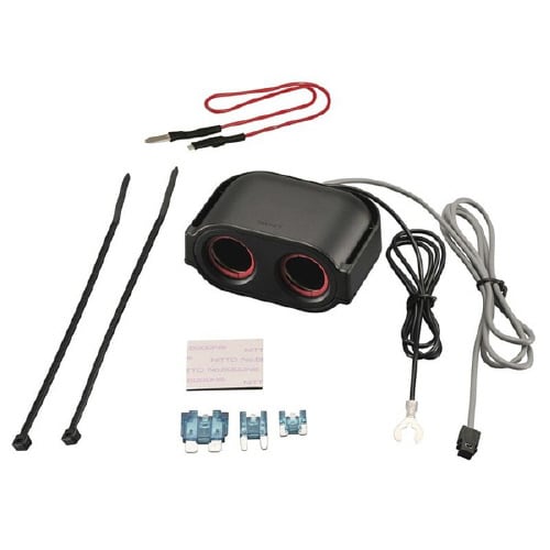 ヒューズ電源増設ソケット ドライブレコーダー用2連